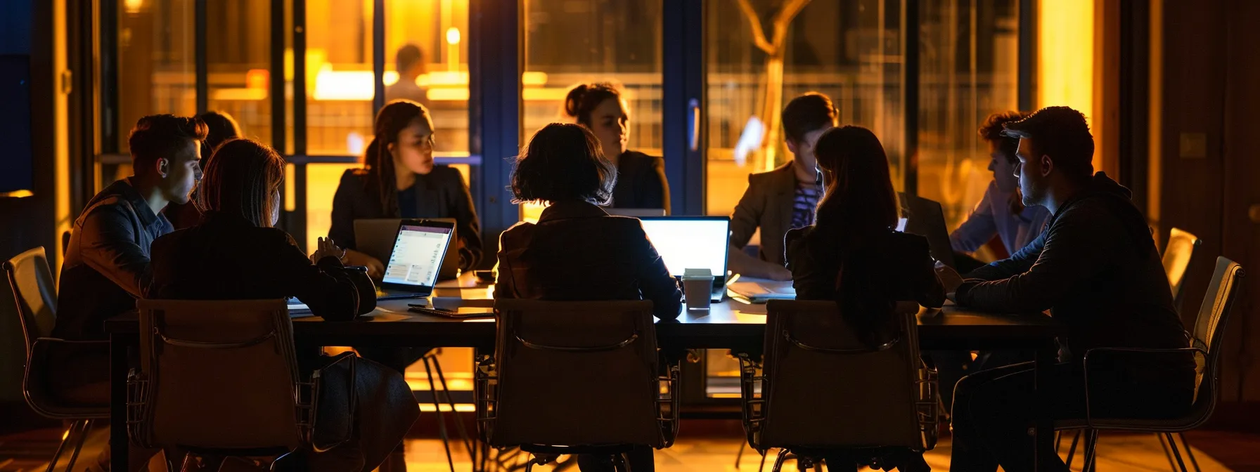 a group of employees participating in a phishing simulation exercise led by fortra to strengthen their organization's defense against email-based attacks.