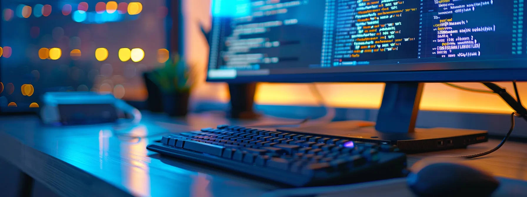 a computer screen displaying advanced algorithms scrutinizing email content for phishing indicators.