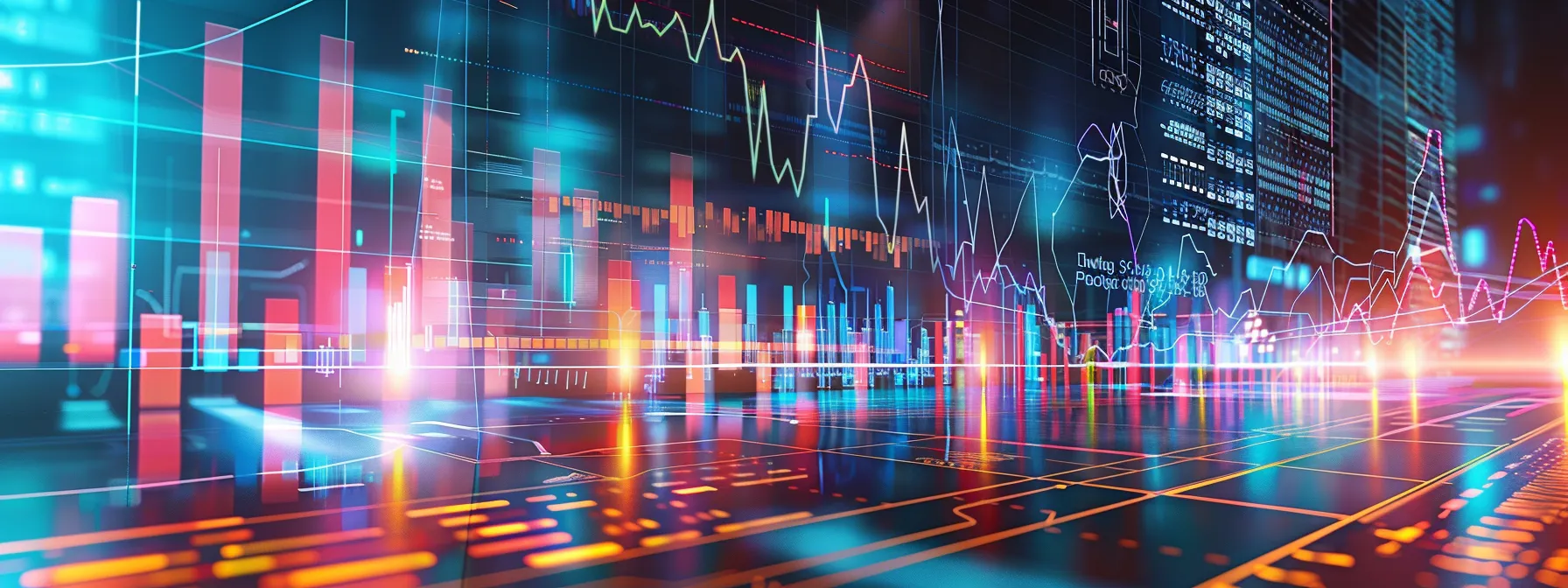 a dynamic and sleek workspace features a large digital display showcasing vibrant graphs and analytics, symbolizing the power of enterprise seo software solutions for optimizing digital presence.