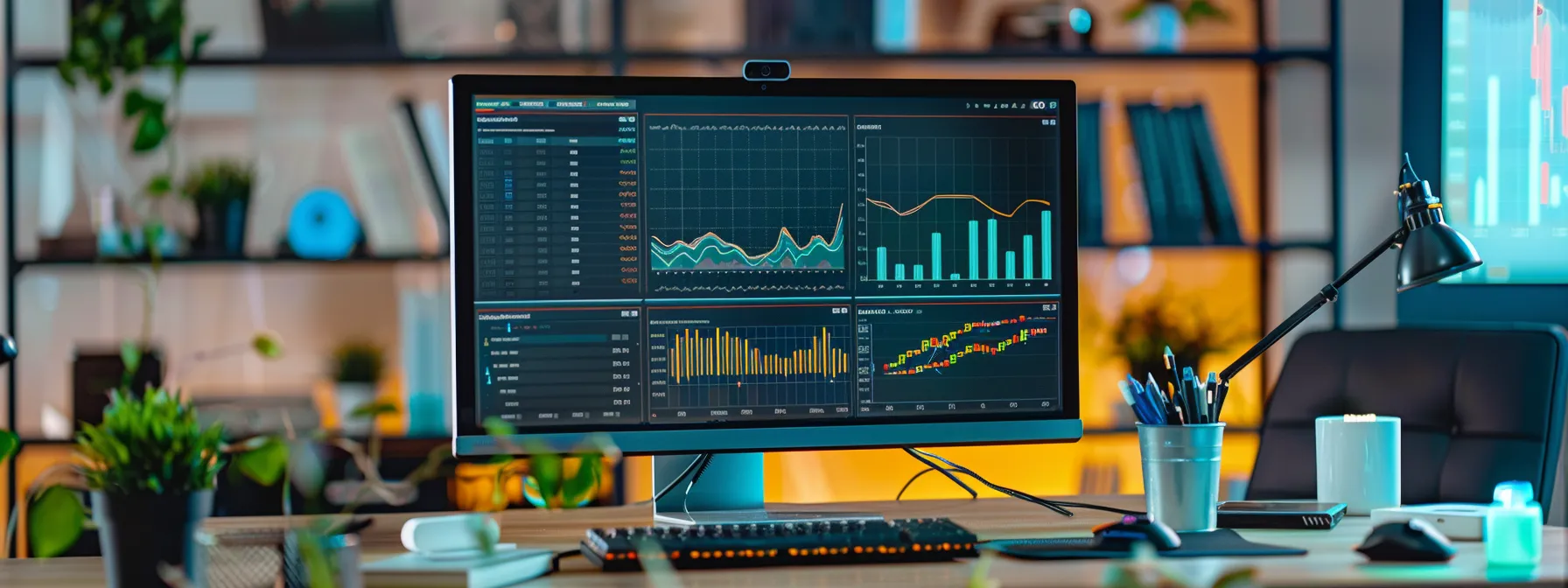 a computer displaying a real-time analysis of data to detect phishing attempts with machine learning algorithms.
