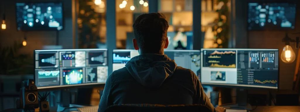 a person looking at a computer screen with multiple tabs open showing various phishing threat detection tools.