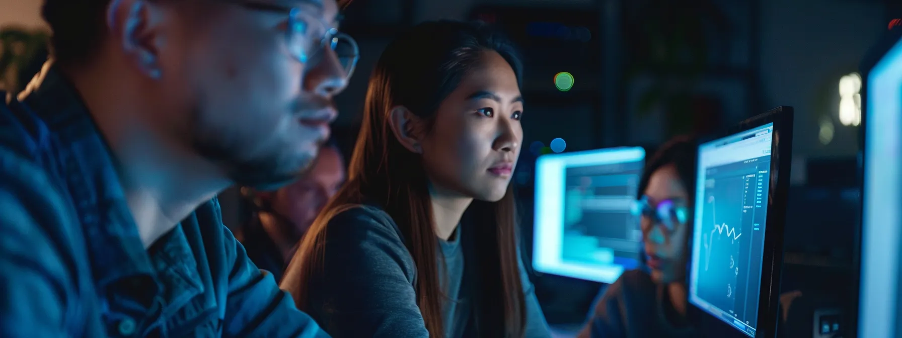 a cybersecurity team strategizing together to combat phishing attacks efficiently.